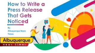 how to write a press release that gets noticed