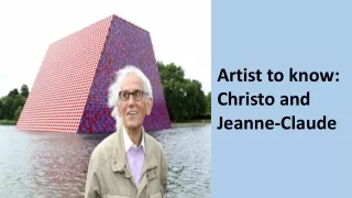 Artist to know: Christo and Jeanne-Claude