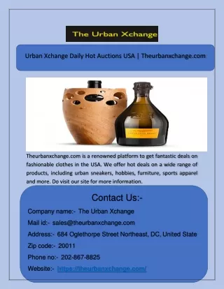 urban xchange daily hot auctions