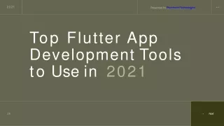Top Flutter App  Development Tools  to Use in 2021 | Updated