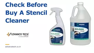 check before buy a stencil cleaner
