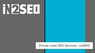 private label seo services in2seo