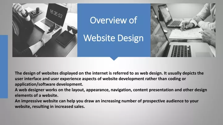 overview of website design