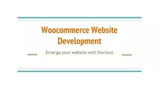 woocommerce website development