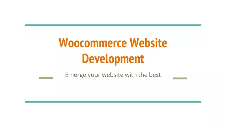 woocommerce website development