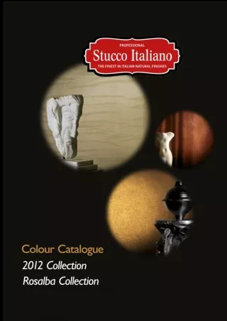Colour Chart Catalogue | Stucco Italiano