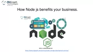 how node js benefits your business