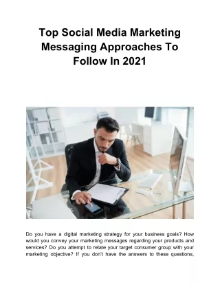 top social media marketing messaging approaches