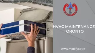 HVAC Maintenance Toronto - Track Issues Consistently By Modify Air