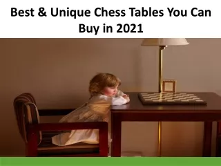 Best & Unique Chess Tables You Can Buy in 2021