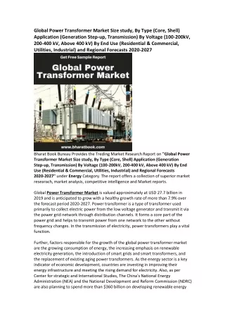 global power transformer market size study