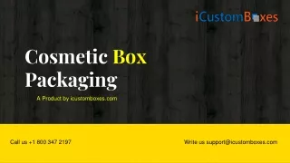 cosmetic box packaging