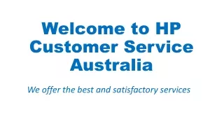 welcome to hp customer service australia