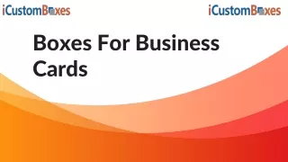 boxes for business cards