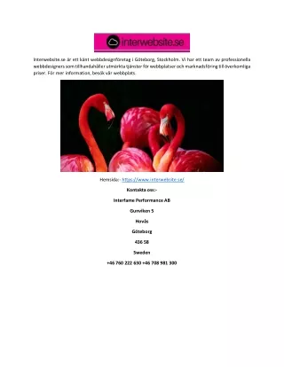 interwebsite se r ett k nt webbdesignf retag