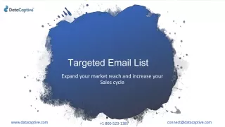 Best Targeted Email List | Global B2B Contact Database