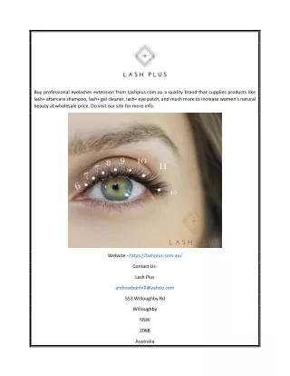 Professional Eyelash Extension Supplies Online | Lashplus.com.au