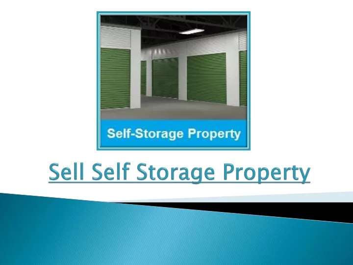 sell self storage property