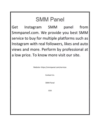 get smmpanel com we provide you best smm service