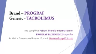 brand prograf generic tacrolimus
