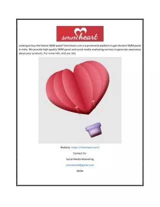 looking to buy the fastest smm panel smmheart