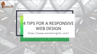 4 tips for a responsive web design