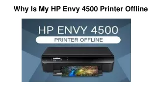 Why Is My HP Envy 4500 Printer Offline