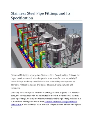Stainless Steel Pipe Fittings and Its Specification
