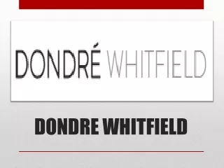 dondre whitfield