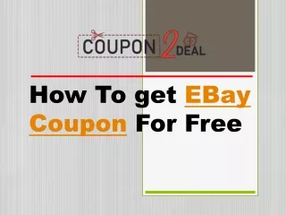 How To get EBay Coupon(2021) For Free?