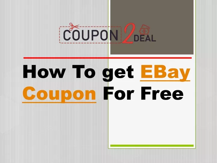 how to get ebay coupon for free