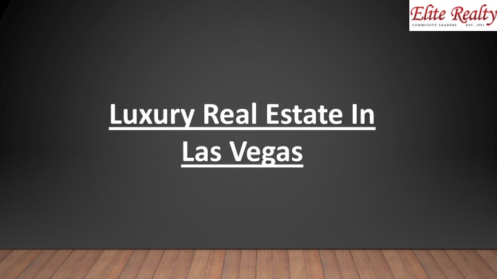luxury real estate in las vegas