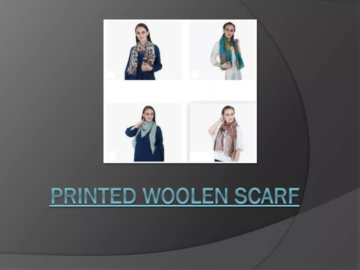 printed woolen scarf