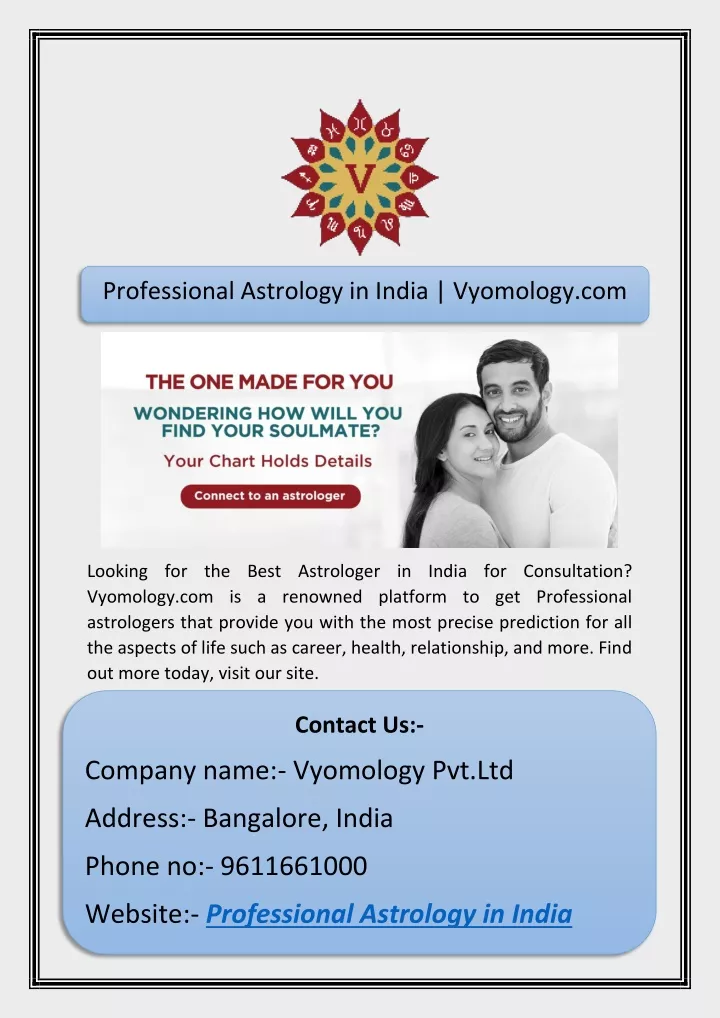 professional astrology in india vyomology com