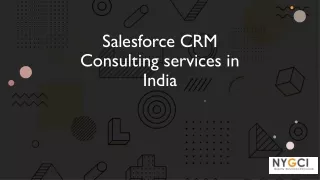 salesforce crm consulting services in india
