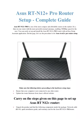 asus rt n12 pro router setup complete guide