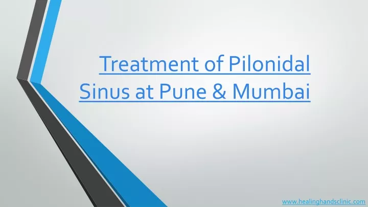 treatment of pilonidal sinus at pune mumbai