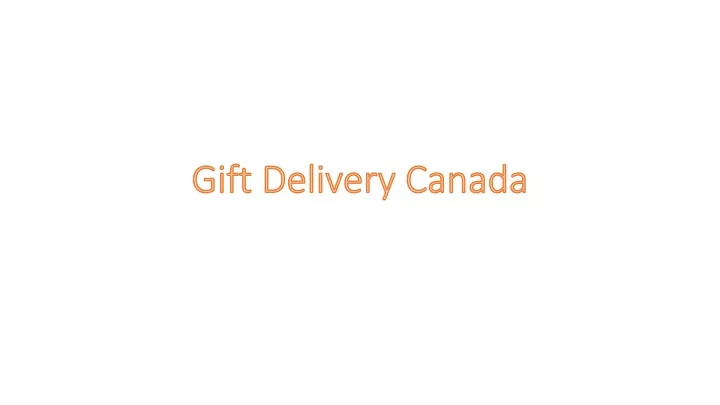 gift delivery canada