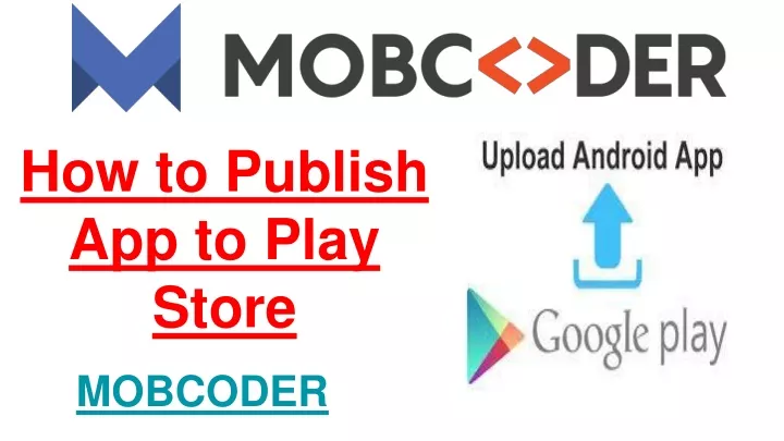 how to publish app to play store