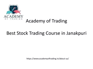BEST STOCK TRADING INSTITUTE IN JANAKPURI