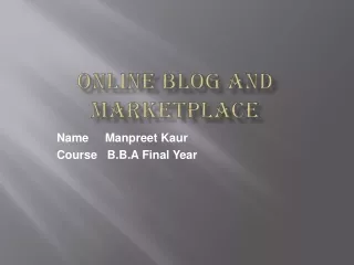 online blog