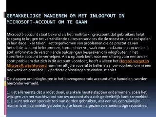 Vergeten Microsoft Account wachtwoord herstellen als je niets weet van een goede service, kom dan hier