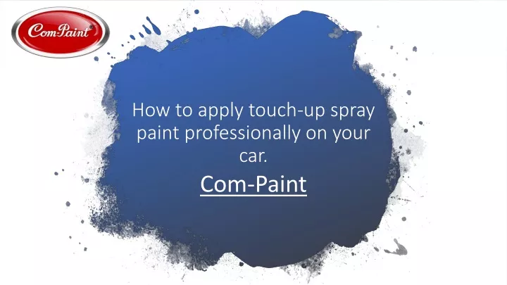 how to apply touch up spray paint professionally on your car