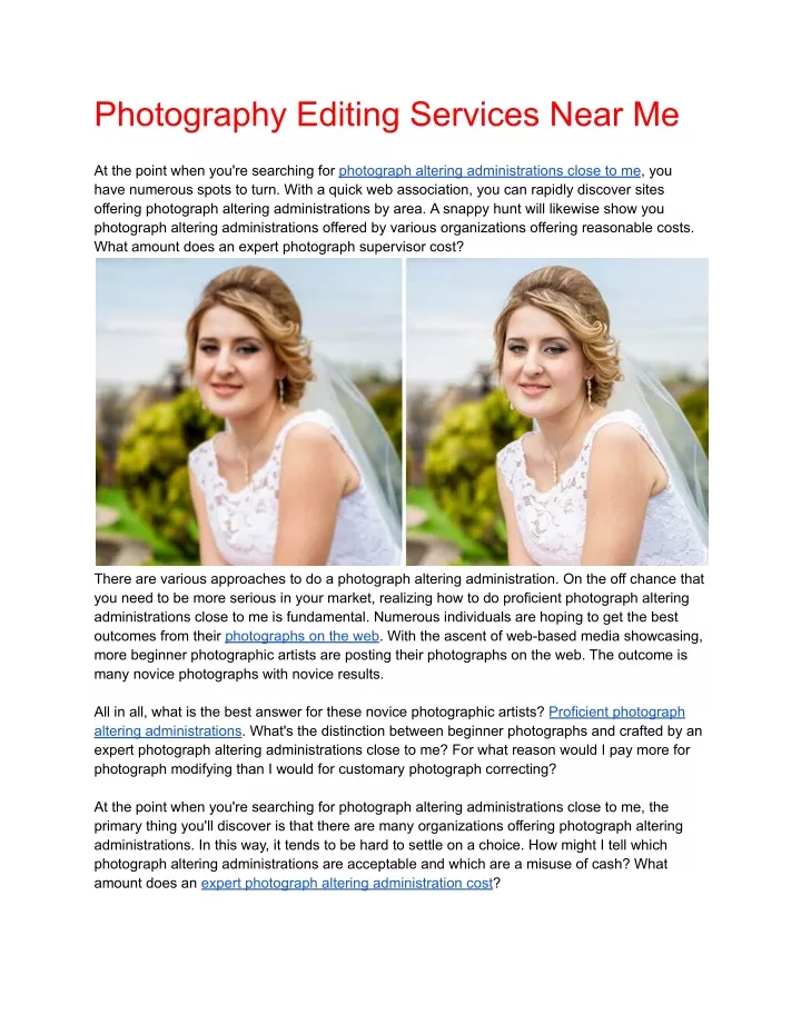 photography editing services near me