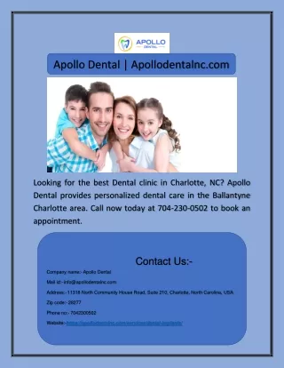 apollo dental apollodentalnc com