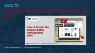 Extract Top Amazon Seller Ranking
