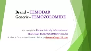 brand temodar generic temozolomide