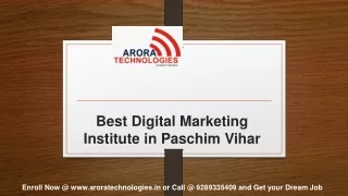 best digital marketing institute in paschim vihar