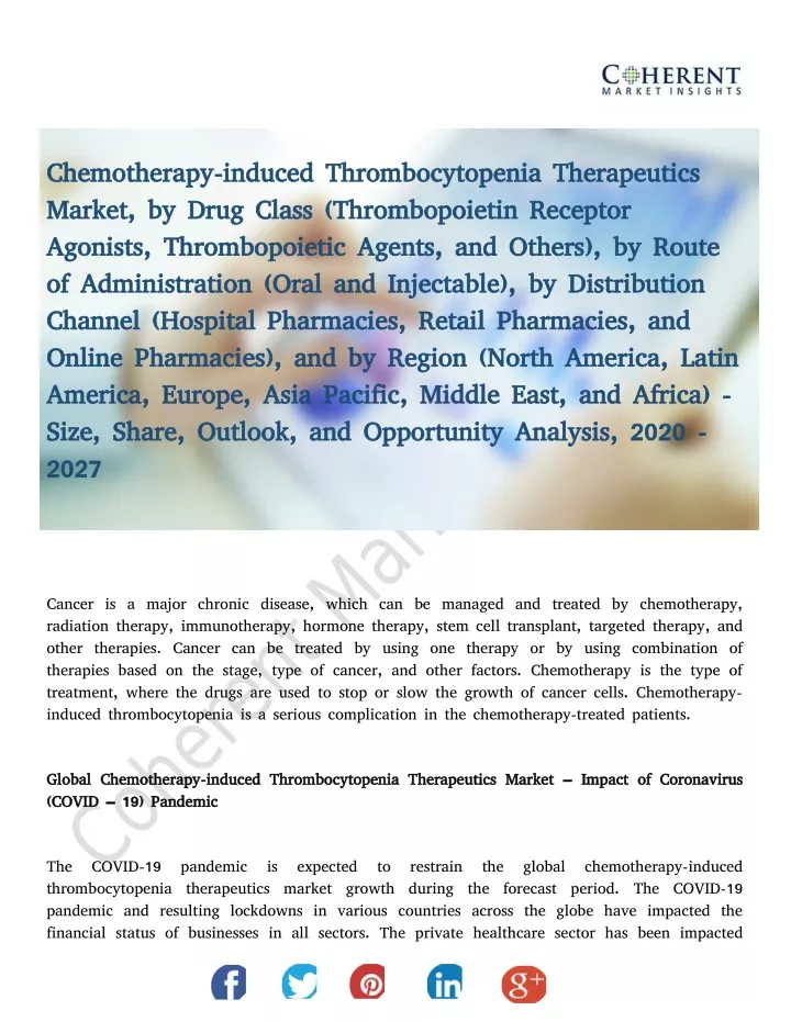 chemotherapy induced thrombocytopenia