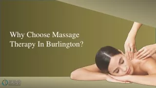 Choose Massage Therapy in Burlington at Edgar Family Chiropractic